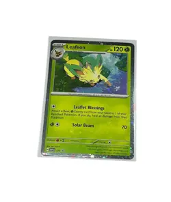 Prismatic Evolutions Tech Sticker Pokemon: Leafeon #170 Black Star Promo - Image 1