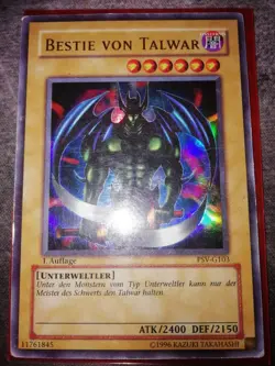 YU GI OH - Bestie Von Talwar - Old Print - PSV 1. Auflage - Ultra Rare - Good - Image 1