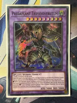 YuGiOh! Predaplant Triphyovertum Super Rare LED5-EN045 - Image 1