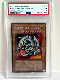 Blue-Eyes Toon Dragon Yugioh MRL-000 Unlimited Holo Secret Rare - PSA 5 - Image 1