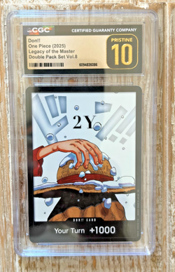 2025 One Piece Legacy Of The Master Double Pack Set Vol. 8 Don!! CGC 10 PRISTINE - Image 2