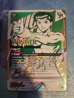 Union Arena (Sealed) Yusuke Urameshi Rare Battle 1st Place Promo Yu Yu Hakusho - Image 1