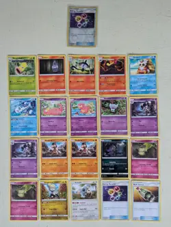 21 GUARDIANS RISING SET CARDS, INCLUDES REVERSE HOLO, POKEMON CARD TCG BUNDLE - Image 1