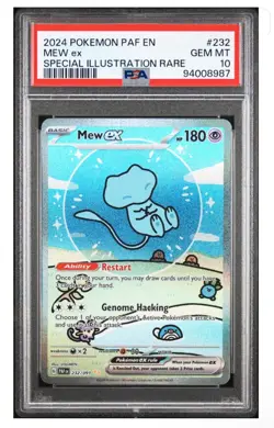 Pokemon Mew ex Paldean Fates Special Illustration Rare #232 PSA 10 Gem Mint - Image 1