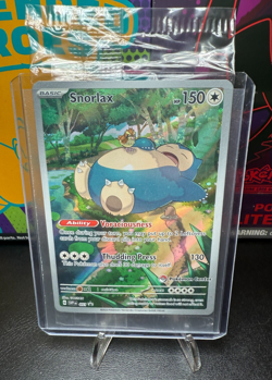 Snorlax Illustration Promo Sealed Pokemon 151 Pokemon Center Stamped 051 - Image 1