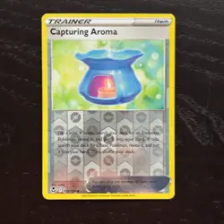 Capturing Aroma 153/195 Pokemon Silver Tempest SWSH Reverse Holo Uncommon NM - Image 1