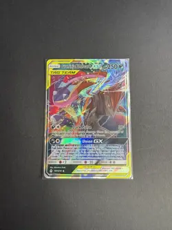 Pokemon TCG Greninja & Zoroark GX Holo Ultra Rare Card Unbroken Bonds 107/214 - Image 1