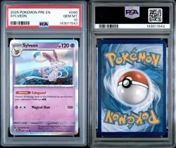 2025 POKEMON PRE EN-PRISMATIC EVOLUTIONS #040 SYLVEON PSA 10 Gem Mint - Image 3