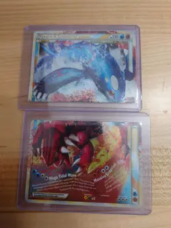 Pokemon Kyogre and Groudon Legend Undaunted Top and Bottom LP - Image 1