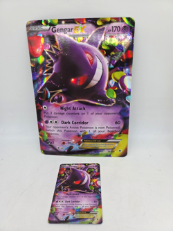 Pokemon TCG Gengar EX 34/119 Phantom Forces Ultra Rare Card + bonus Mega Card - Image 1