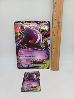 Pokemon TCG Gengar EX 34/119 Phantom Forces Ultra Rare Card + bonus Mega Card - Image 2