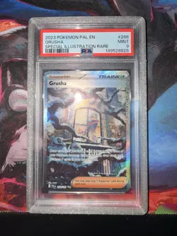 2023 POKEMON PAL EN-PALDEA EVOLVED #268 GRUSHA SPECIAL ILLUSTRATION RARE PSA 9 - Image 1