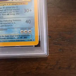 1999 POKEMON BASE SET UNLIMITED #13 POLIWRATH HOLO PSA 7 Near Mint - Image 4