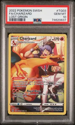 2022 Pokemon Lost Origin - Charizard #TG03 PSA 10 GEM MINT - Image 3