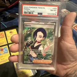 Perrin 209/167 Twilight Masquerade Full Art PSA 8 NM-M Pokemon TCG - Image 1