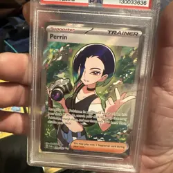 Perrin 209/167 Twilight Masquerade Full Art PSA 8 NM-M Pokemon TCG - Image 2