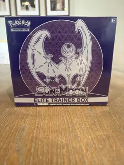 Pokemon Sun and Moon Base Set ETB Lunala Elite Trainer Box 728192530920 - Image 1