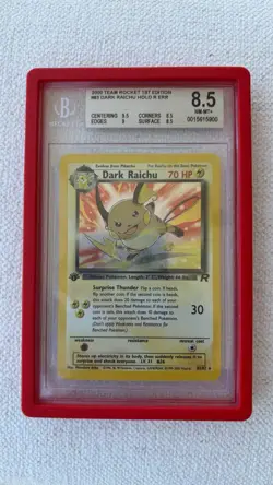 Dark Raichu #83/82 1st Edition Holo - BGS 8.5 - 2000 Pokemon Team Rocket - Image 1