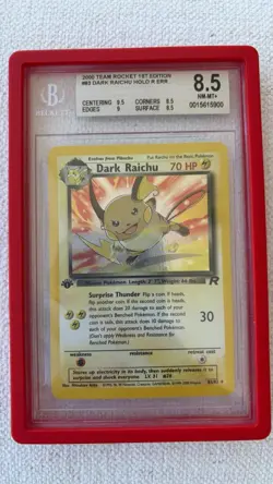 Dark Raichu #83/82 1st Edition Holo - BGS 8.5 - 2000 Pokemon Team Rocket - Image 4