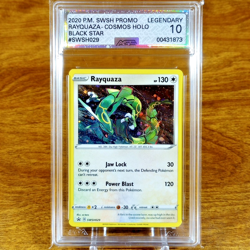 Pokemon Sword & Shield Black Star Promo Rayquaza SWSH029 AGS Legendary 10 2020 - Image 1