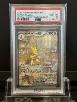 PSA 10 Alakazam EX 201/165 Pokemon Scarlet Violet 151 Special Illustration Rare - Image 1