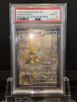 PSA 10 Alakazam EX 201/165 Pokemon Scarlet Violet 151 Special Illustration Rare - Image 2