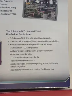 Pokemon TCG: Scarlet & Violet Base Set ETB (Miraidon & Koraidon) Factory Sealed - Image 4