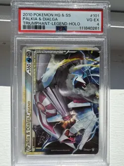 2010 Pokemon HG & SS Palkia & Dialga Triumphant Legend Holo 4 - Image 4