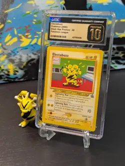 CGC 10 PRISTINE ⚡ 2000 Pokemon Electabuzz #46 WOTC Black Star Promo GOLD LABEL ✨ - Image 1