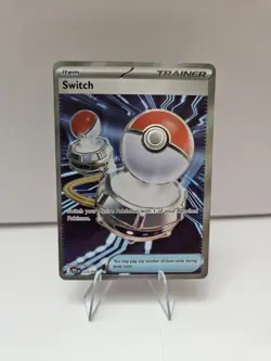 Pokemon TCG Switch Trainer Item Full Art Holo 123/094 English Phantasmal Flames - Image 1