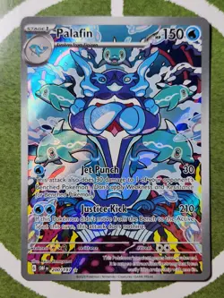 Pokemon TCG Palafin 200/197 Obsidian Flames Holo Illustration Rare Full Art - NM - Image 1