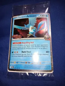 Team Rocket’s Articuno 51/182 Pokemon Destined Rivals Stamped Promo - Image 1