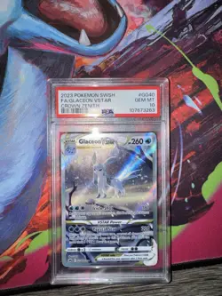 Pokemon Glaceon VSTAR Crown Zenith Galarian Gallery Holo PSA 10 GG40/GG70 - Image 1