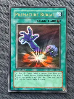 Yugioh Premature Burial 1st Edition Ultra Rare PSV-037 NM - Image 1