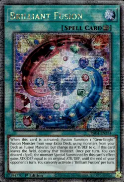 Brilliant Fusion - Quarter Century Secret Rare 1st Edition RA04-EN254 - YuGiOh - Image 1