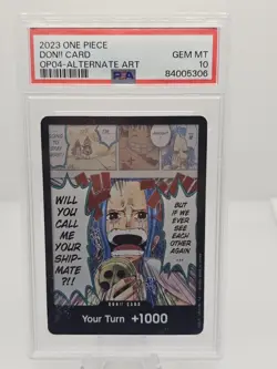 Don!! Card Alt Art PSA 10 2023 One Piece Kingdoms Of Intrigue OP-04 *999 - Image 1