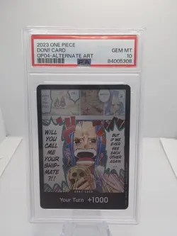 Don!! Card Alt Art PSA 10 2023 One Piece Kingdoms Of Intrigue OP-04 *999 - Image 2