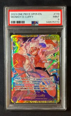 2023 One Piece Monkey D. Luffy Awakening Of The New Era OP05 EN PSA 9 #119 - Image 1