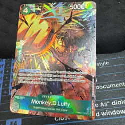 One Piece - Monkey D. Luffy - PRB02-005 - SR Alt Art English - Image 2
