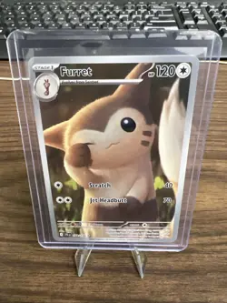Pokemon TCG Furret 168/159 SV09: Journey Together Illustration Rare Card - NM - Image 1