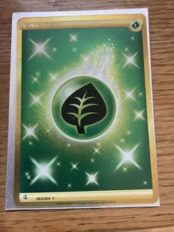 Grass Leaf Energy 283/264 Gold Secret Rare Fusion Strike Pokemon Card - Image 1