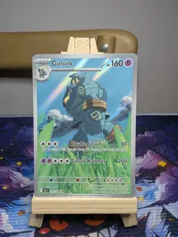 Golurk 123/086 SV Black Bolt Illustration Rare Pokemon TCG Card - Image 1