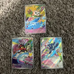 Rowlet Litten Popplio MEP 043 044 045 First Partner Series 1 Promo Pokemon Cards - Image 1