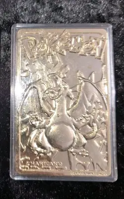 1999 Nintendo Burger King 23K Gold Plated CHARIZARD Trading Card - Image 2