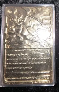 1999 Nintendo Burger King 23K Gold Plated CHARIZARD Trading Card - Image 4