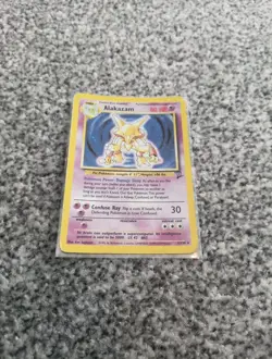 Pokemon Alakazam TCG Base Set 2 1/130 Holo Unlimited Rare WOTC Card - Image 1