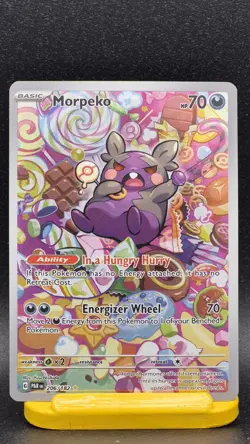 Pokemon TCG Morpeko Paradox Rift 206/182 Holo Illustration Rare Card - Image 1
