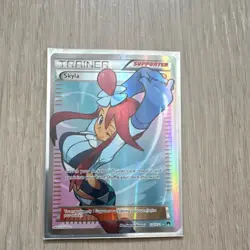Pokemon Skyla 122/122 Ultra Rare Full Art Holo Trainer XY BREAKpoint Card - Image 1