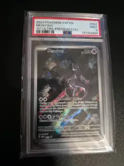 Pokemon Mewtwo #052 SVP Scarlet & Violet Promo Holo PSA 9 2023 Card - Image 1