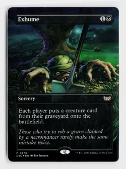 Exhume (Borderless) P Commander: Duskmourn: House of Horror 370 NM - Image 1